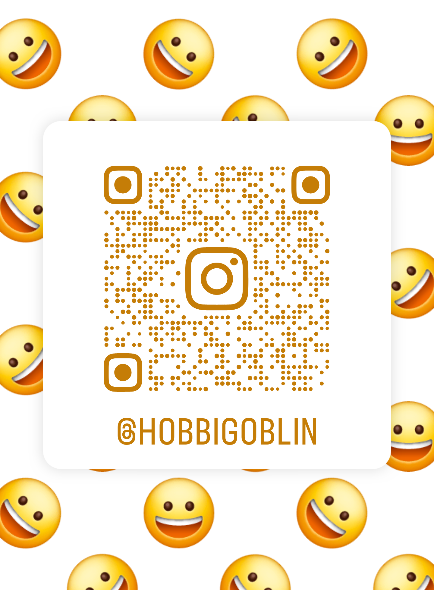 Instagram QR code @HOBBIGOBLIN