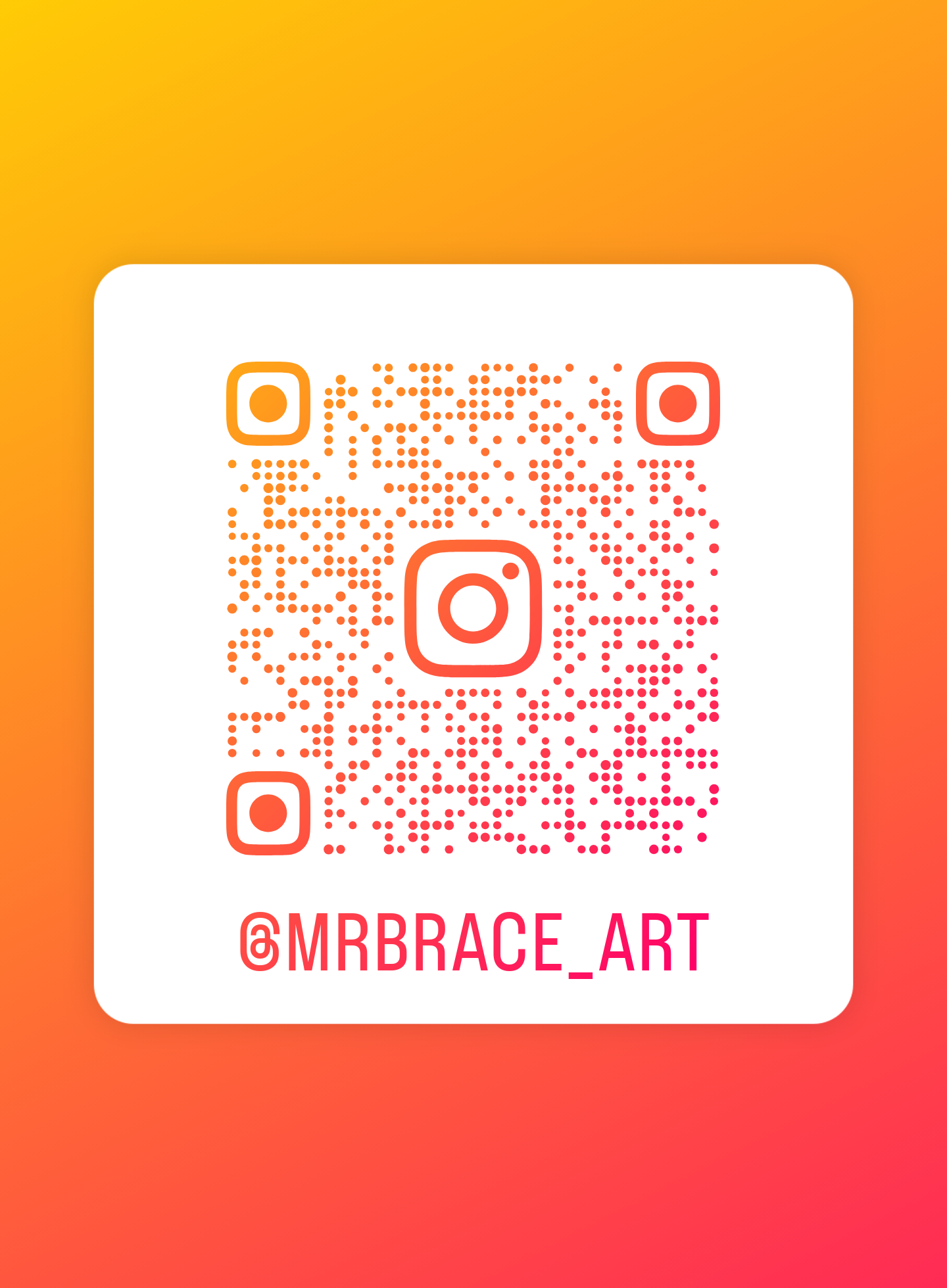 Instagram QR code @MRBRACE_ART